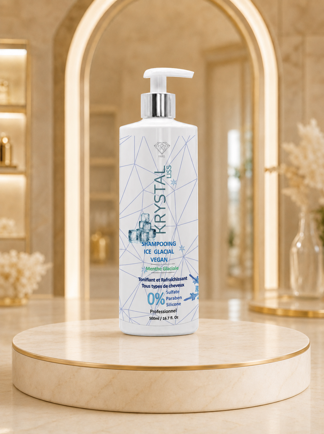 Shampooing Ice Glacial Vegan – Menthe Glaciale 500ml