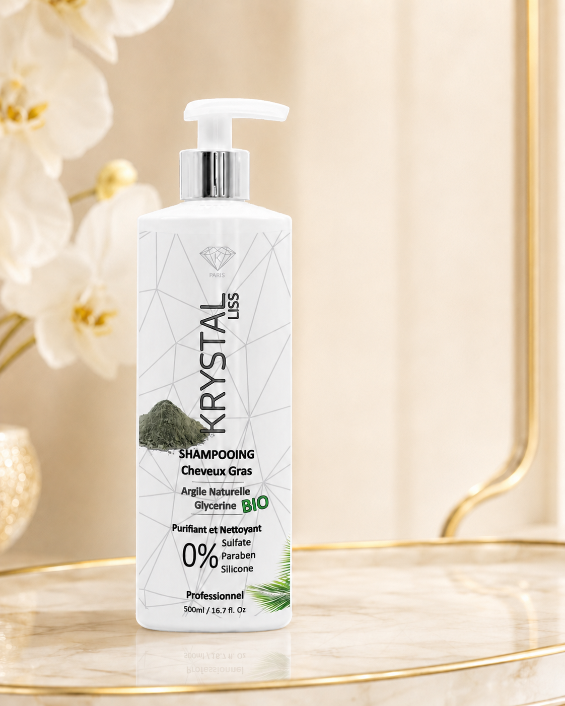 Shampooing Purifiant Cheveux Gras – Argile Naturelle & Glycérine