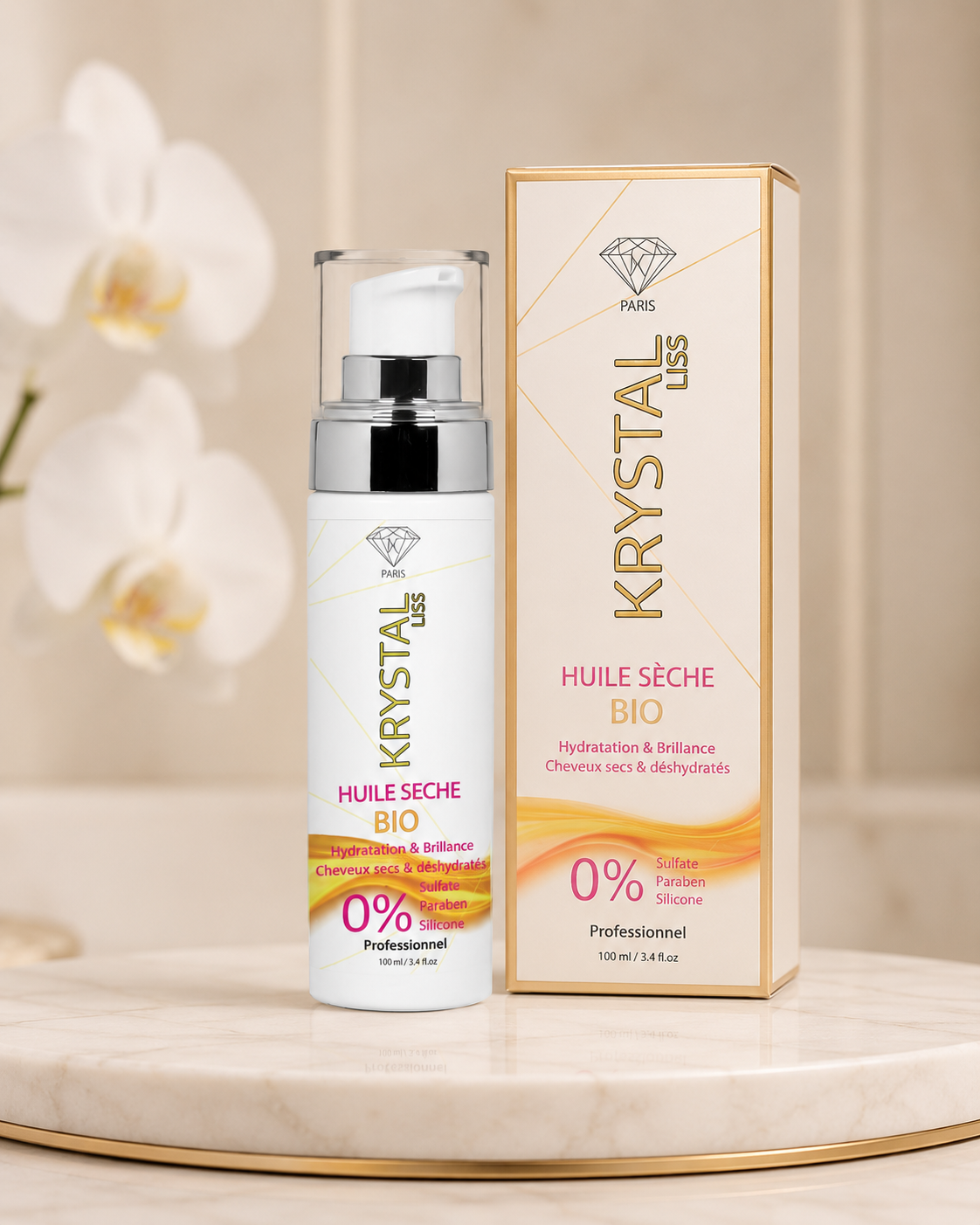 Huile Sèche Bio – Hydratation & Brillance